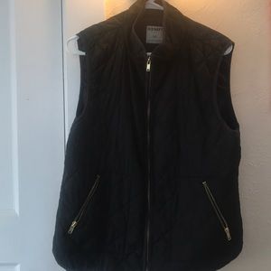 Black fashion vest
